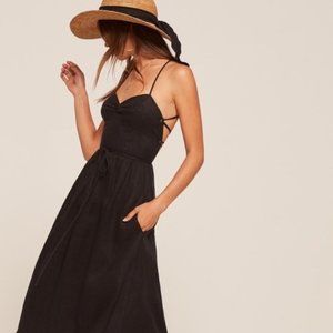 Reformation Pepper Dress - Black - 8